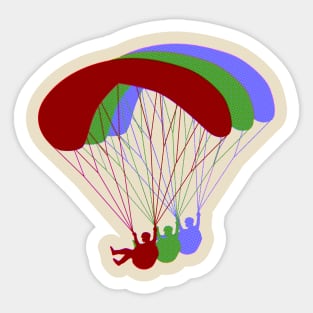 Paragliding RGB Offset Sticker